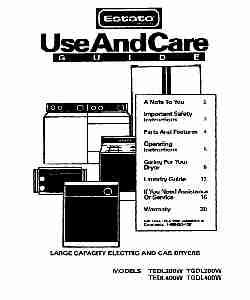 Whirlpool Clothes Dryer TEDL200W-page_pdf